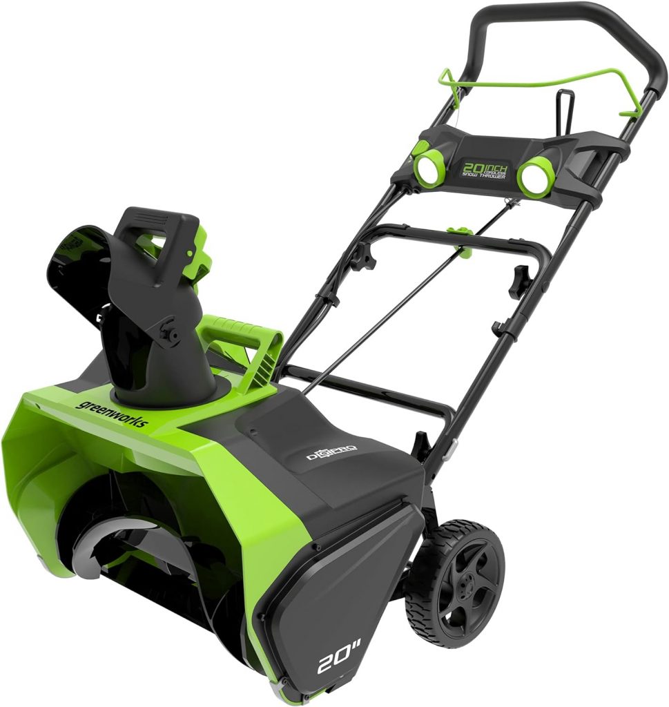 Greenworks 40V (75+ Compatible Tools) 20” Brushless Cordless Snow Blower, 4.0Ah Battery and Charger Included Greenworks 40V (75+ Compatible Tools) 20” Brushless Cordless Snow Blower, 4.0Ah Battery and Charger Included
