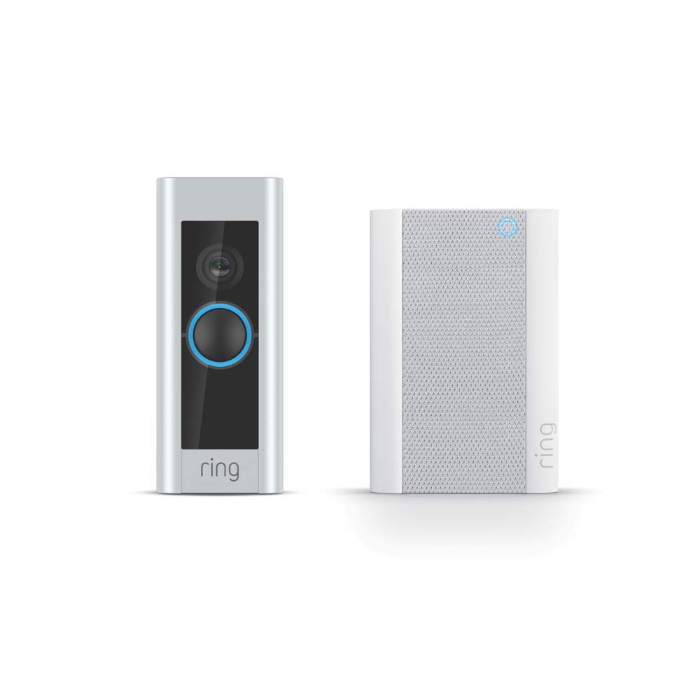 Ring Video Doorbell Pro – Upgraded, with added security features and a sleek design (existing doorbell wiring required)