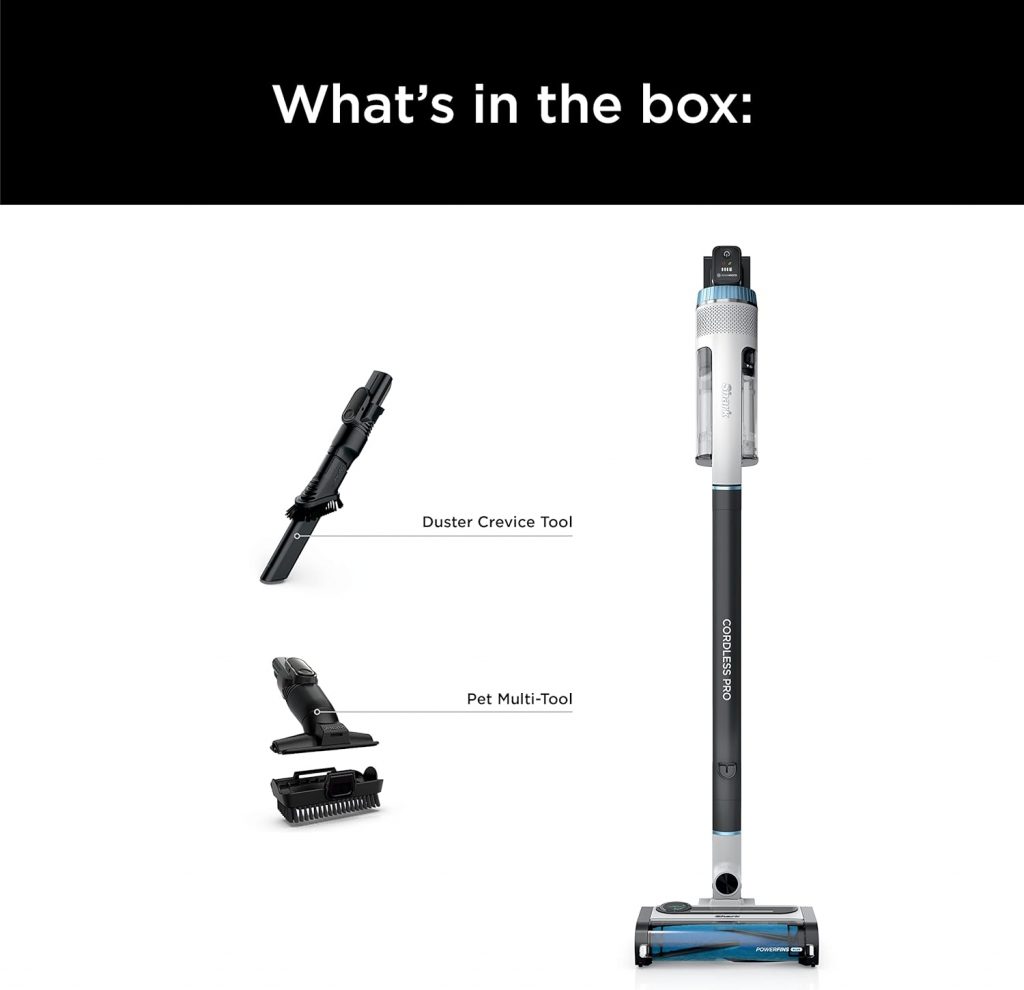 Shark IZ163H Pet Plus Cordless Stick Vacuum with Self-Cleaning Brushroll, PowerFins, MultiFLEX, Crevice Tool Pet Multi-Tool, 40-min Runtime, Raspberry